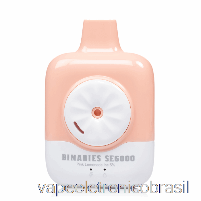 Vape Recarregável Horizonte Binários Se6000 Descartável Rosa Limonada Gelo